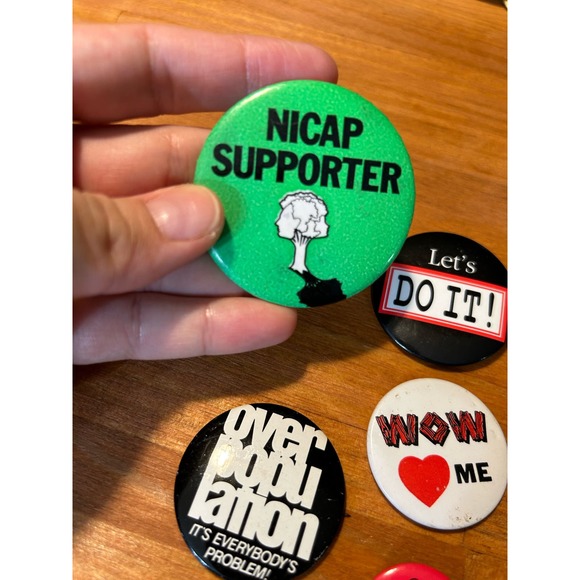 Vintage Hippie Pin Lot Environmentalist Tree Advocate‎ NICAP - Picture 3 of 6